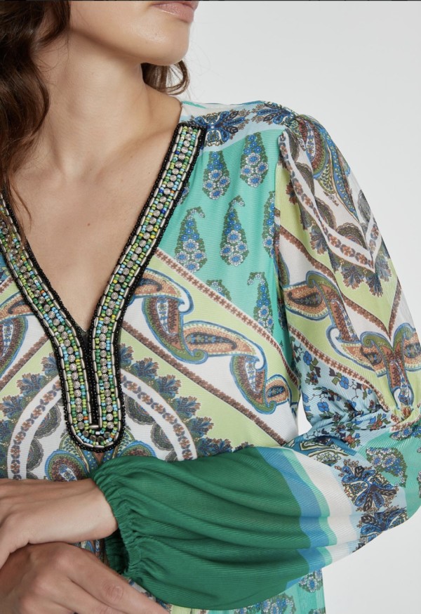 Ana Alcazar vihertävä mekko - Image 3