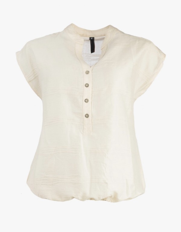 NOT/Lucie beige lyhythihainen pusero
