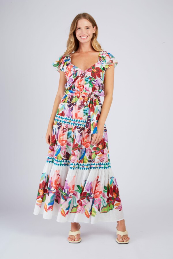 Derhyn Philomena kukkakuvioitu mekko