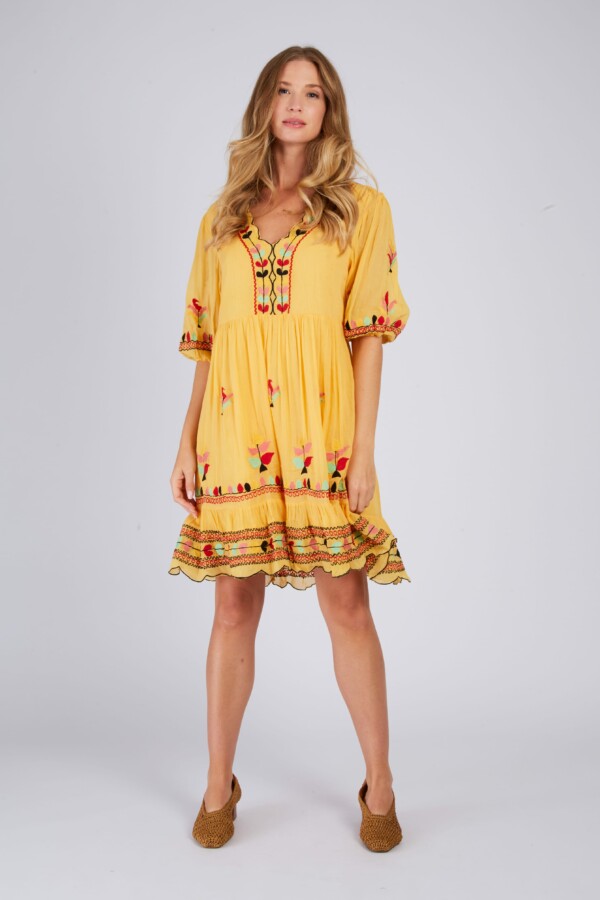 Derhyn Chrysla keltainen mekko/tunika - Image 5