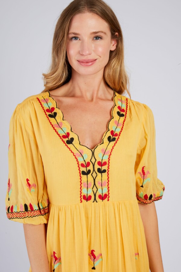 Derhyn Chrysla keltainen mekko/tunika - Image 2