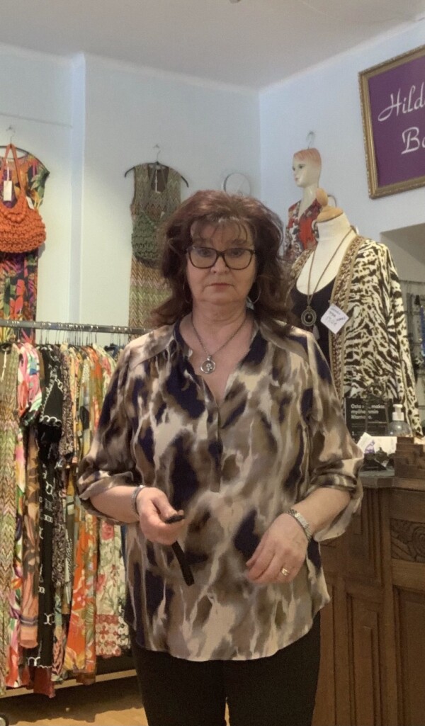 Italialainen kirjavakuvioitu pusero/tunika