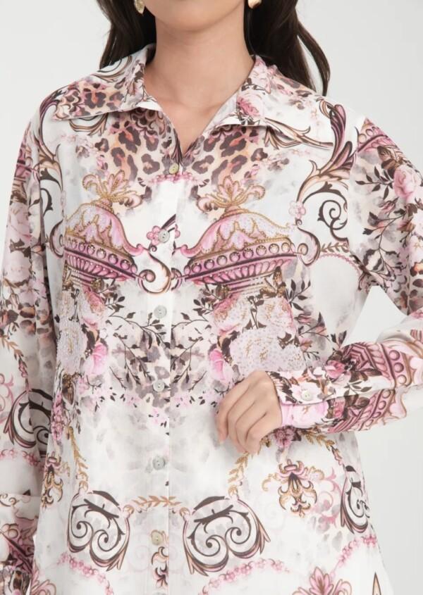 Missyn kirjavakuvioitu takkimekko - Image 4