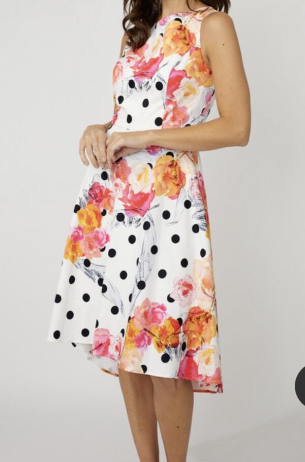 Compli K pallokuvioitu hihaton mekko - Image 2