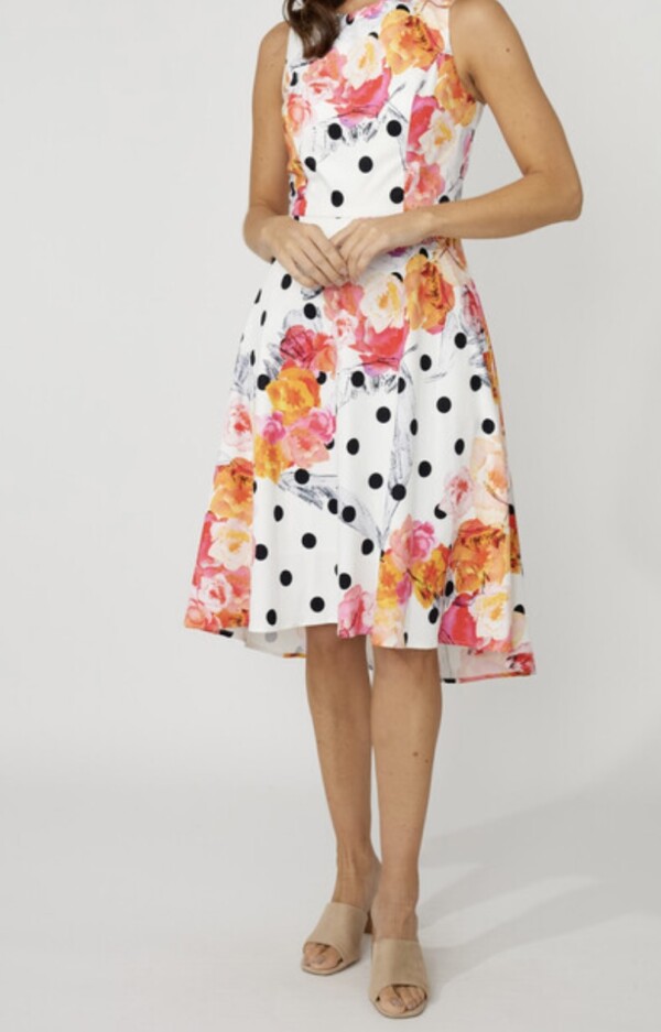 Compli K pallokuvioitu hihaton mekko - Image 4