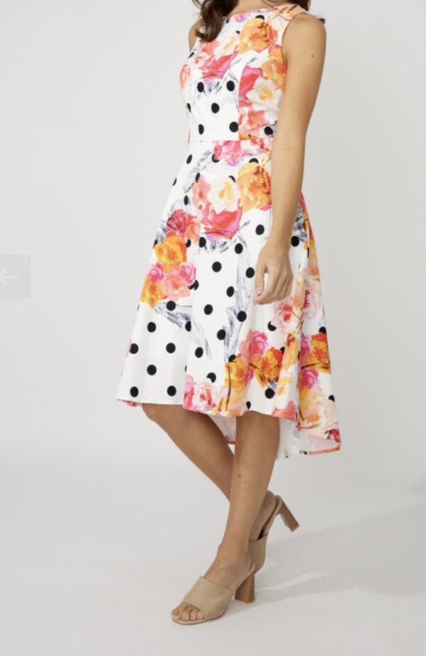 Compli K pallokuvioitu hihaton mekko - Image 5