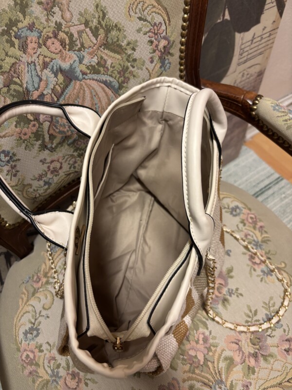 Pystyraitainen  kangaskassi - Image 2