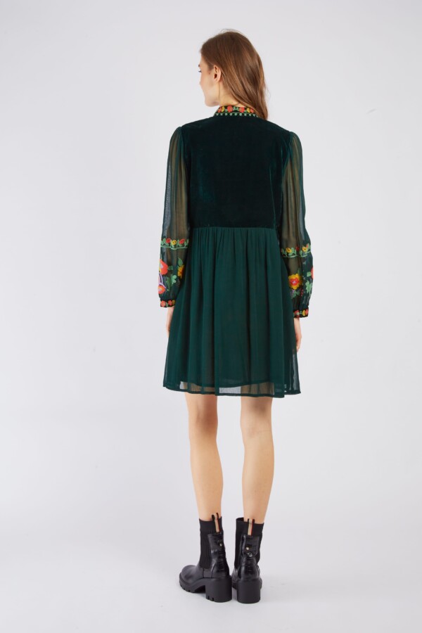 Derhyn Elietten tummanvihreä mekko/tunika - Image 3