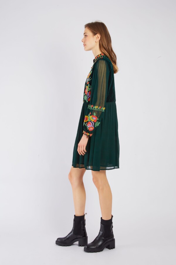 Derhyn Elietten tummanvihreä mekko/tunika - Image 4