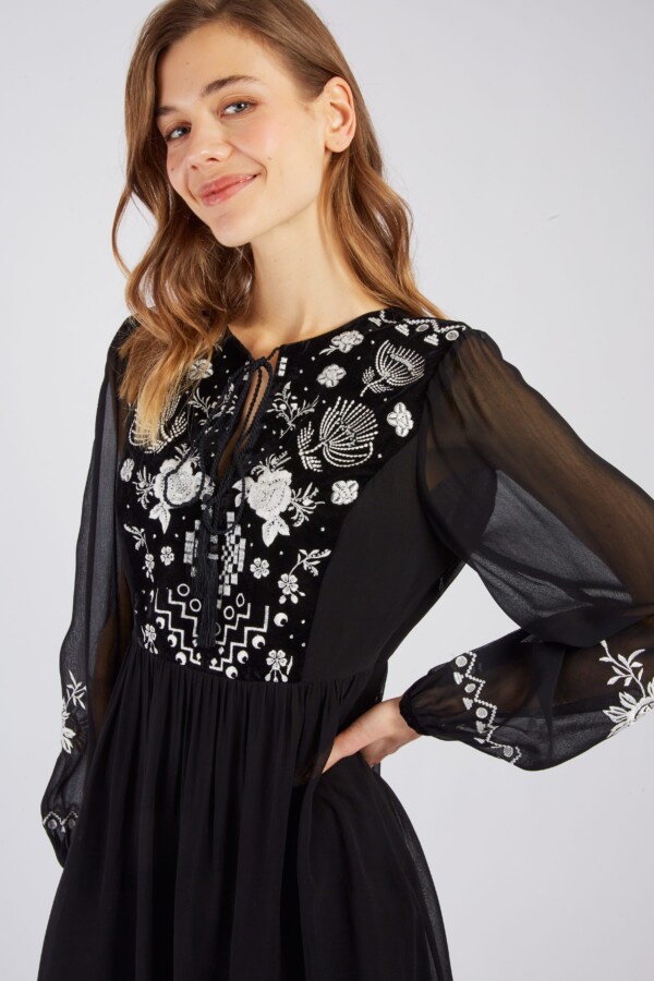 Derhyn Elisabeth musta mekko/tunika - Image 2