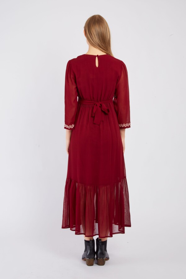 Derhyn Elisane viinipunainen mekko - Image 3