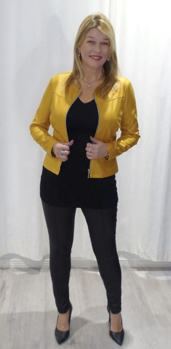 Tekstiilinahkainen Jakku Paula Okra - Image 3