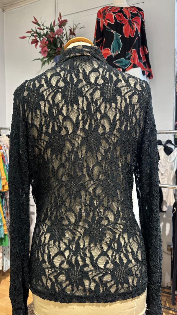 Eleria Cortesin  tummanvihreä  pitsipusero - Image 2