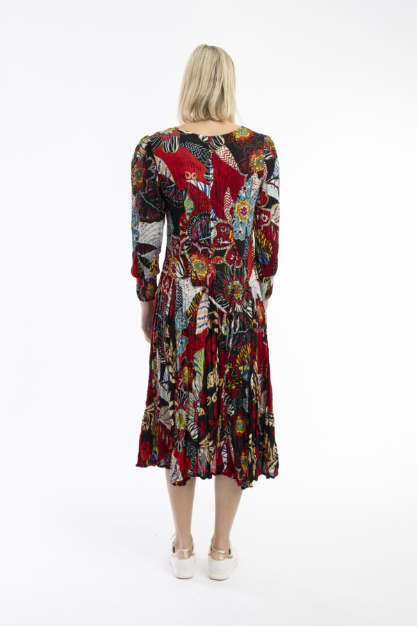 Orientique kukkakuvioitu pitkä mekko - Image 3