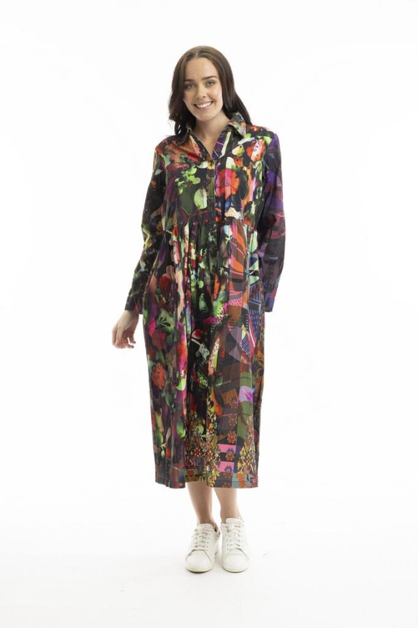 Orientique Digital Dress – kukkakuvioitu pitkä mekko