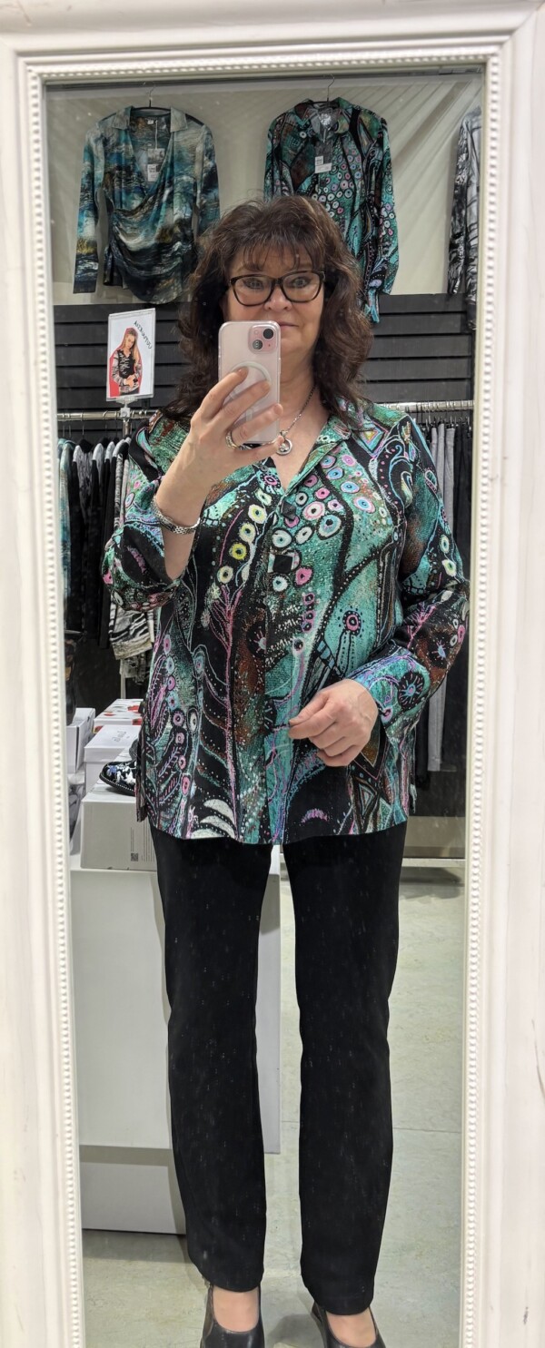 Dolcezzan kirjavakuvioitu tunika/pusero