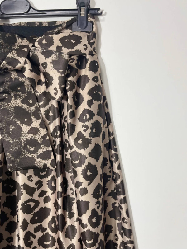 đź–¤ Musta/Ruskea pantterikuvioinen hame - Image 3