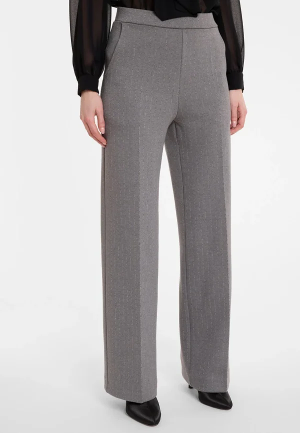 Ana Alcazar harmaat leveälahkeiset housut