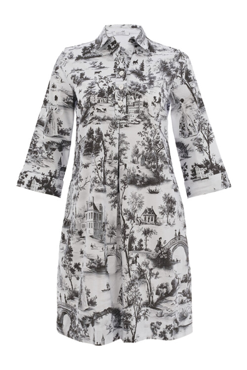 Dolcezza-tunika/mekko maisemakuviolla