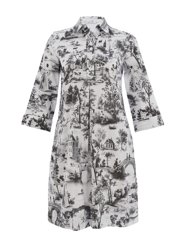 Dolcezza-tunika/mekko maisemakuviolla