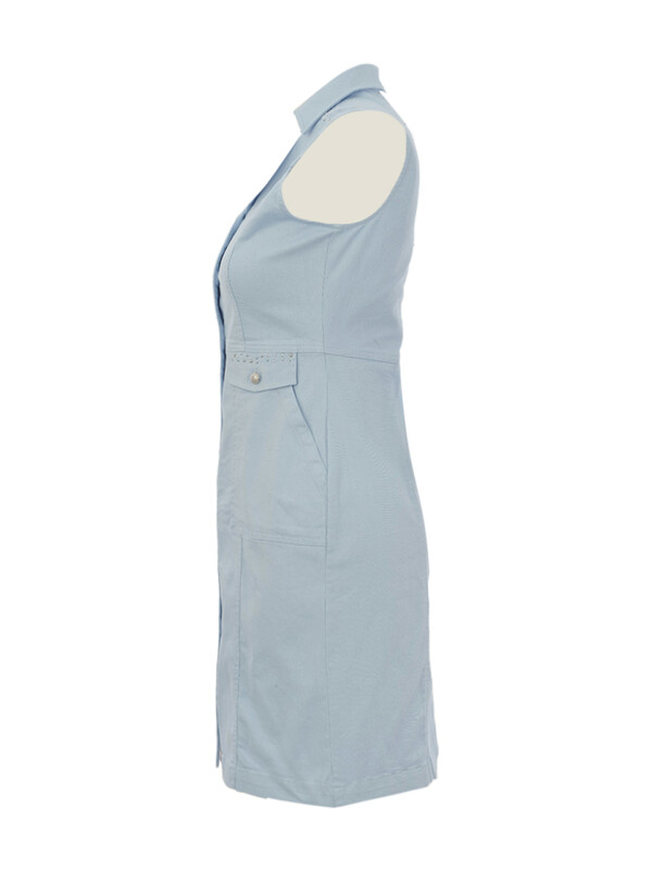 Dolcezza vaaleansininen hihaton farkkumekko - Image 3