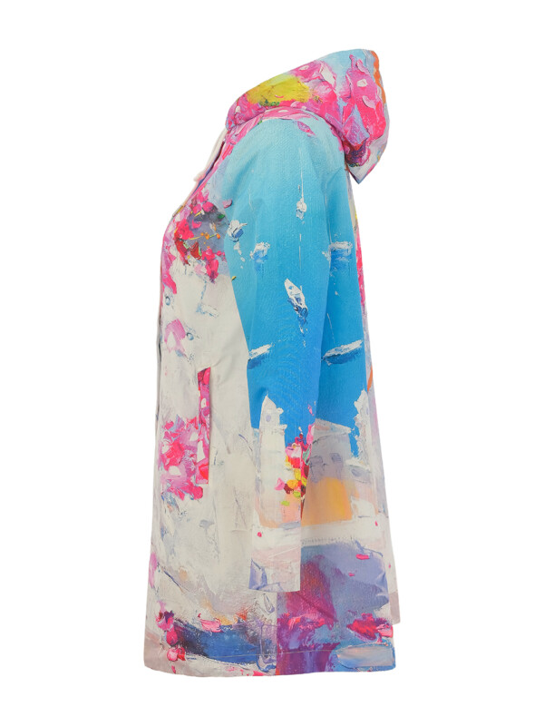 Dolcezzan Hupullinen sadetakki – “Summer in Santorini” by Azz Sulaymanov - Image 2