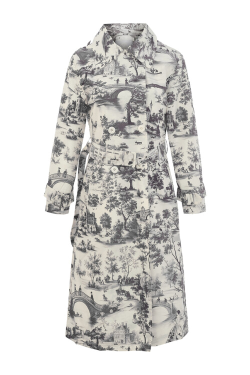 Dolcezza sadetakki – pitkä malli kaupunkiprintillä