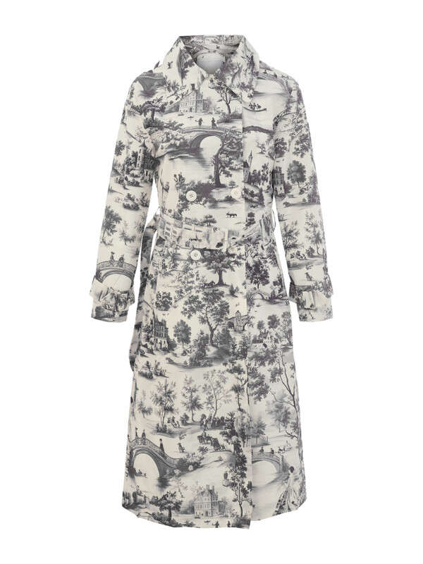 Dolcezza sadetakki – pitkä malli kaupunkiprintillä