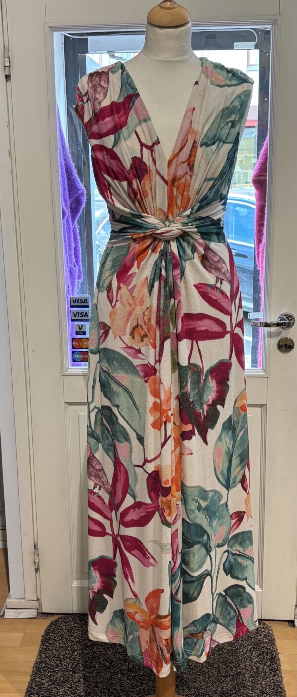 Eleria Cortes kreikkalainen kukkakuvioitu mekko - Image 2