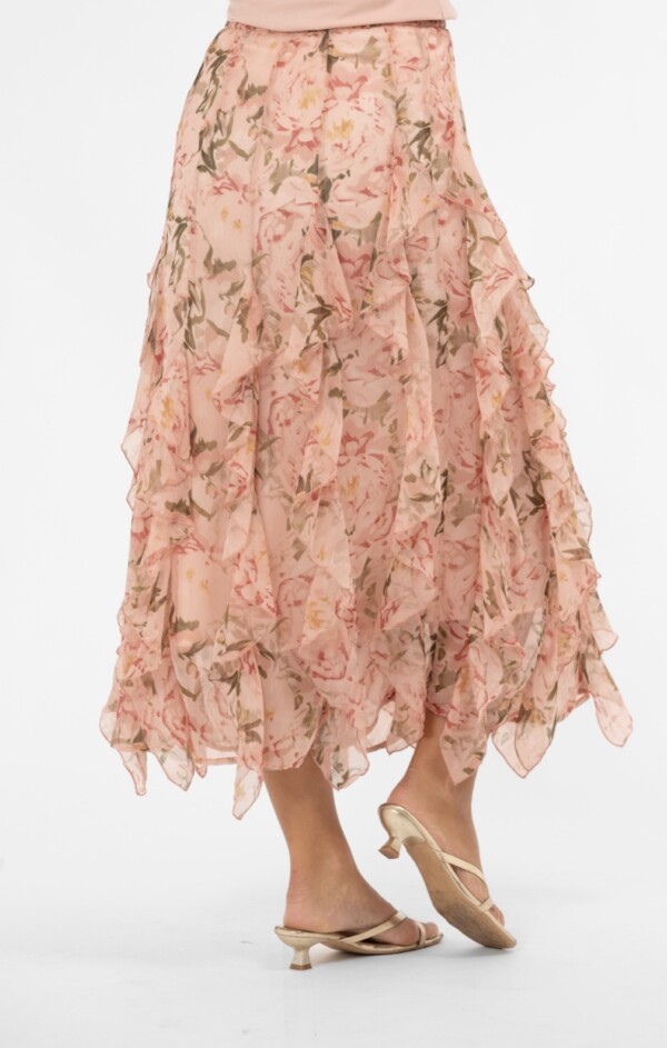 Capri Collection kaunis kukkakuosinen frillahame - Image 3