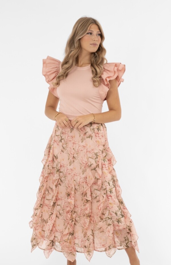 Capri Collection kaunis kukkakuosinen frillahame